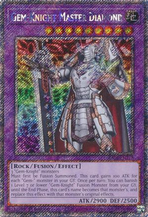 Gem-Knight Master Diamond  [RA04-EN178] Platinum Secret Rare 1st Edition