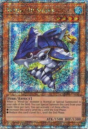 Wind-Up Shark  [RA04-EN180] Quarter Century Secret Rare 1st Edition