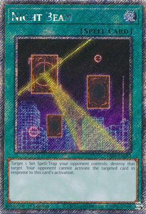 Night Beam  [RA04-EN182] Platinum Secret Rare 1st Edition