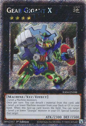 Gear Gigant X  [RA04-EN188] Platinum Secret Rare 1st Edition