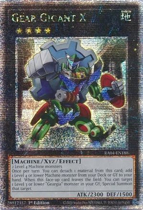 Gear Gigant X  [RA04-EN188] Quarter Century Secret Rare 1st Edition