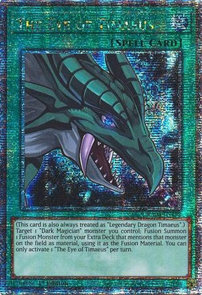 The Eye of Timaeus  [RA04-EN192] Quarter Century Secret Rare 1st Edition