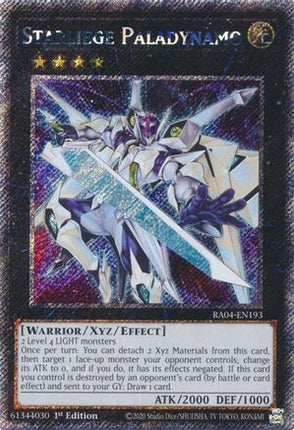 Starliege Paladynamo  [RA04-EN193] Platinum Secret Rare 1st Edition
