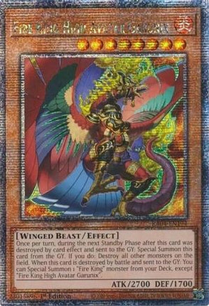 Fire King High Avatar Garunix  [RA04-EN194] Quarter Century Secret Rare 1st Edition