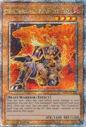 Brotherhood of the Fire Fist - Bear  [RA04-EN198] Quarter Century Secret Rare 1st Edition