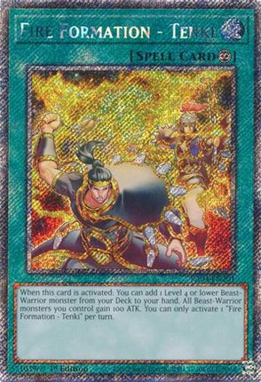 Fire Formation - Tenki  [RA04-EN201] Platinum Secret Rare 1st Edition