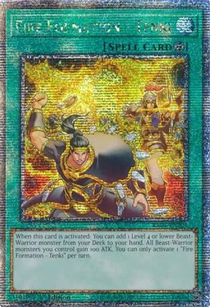 Fire Formation - Tenki  [RA04-EN201] Quarter Century Secret Rare 1st Edition
