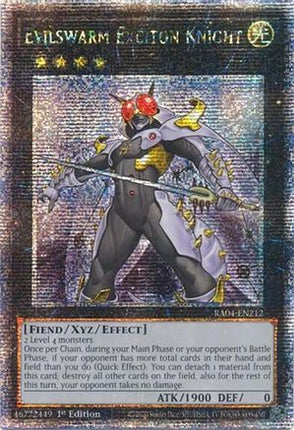 Evilswarm Exciton Knight  [RA04-EN212] Quarter Century Secret Rare 1st Edition