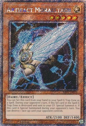 Artifact Moralltach  [RA04-EN214] Platinum Secret Rare 1st Edition
