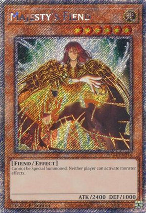 Majesty's Fiend  [RA04-EN216] Platinum Secret Rare 1st Edition