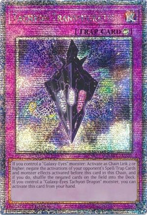 Tachyon Transmigration  [RA04-EN220] Quarter Century Secret Rare 1st Edition