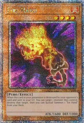 Fire Hand  [RA04-EN224] Quarter Century Secret Rare 1st Edition