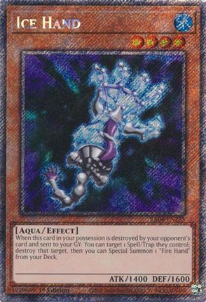 Ice Hand  [RA04-EN225] Platinum Secret Rare 1st Edition