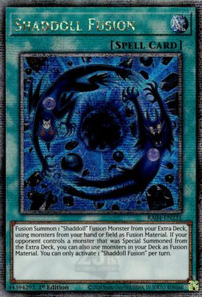 Shaddoll Fusion  [RA04-EN231] Quarter Century Secret Rare 1st Edition