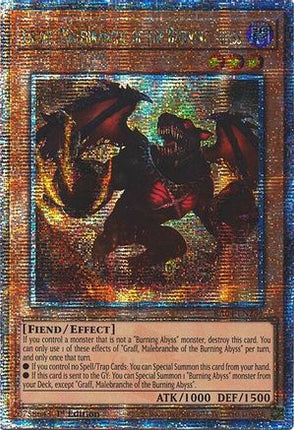 Graff, Malebranche of the Burning Abyss  [RA04-EN235] Quarter Century Secret Rare 1st Edition