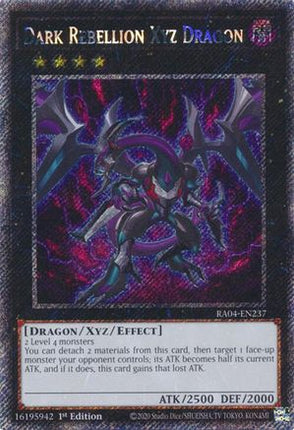 Dark Rebellion Xyz Dragon  [RA04-EN237] Platinum Secret Rare 1st Edition