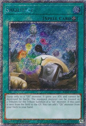 Saqlifice  [RA04-EN238] Platinum Secret Rare 1st Edition