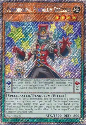 Performapal Pendulum Sorcerer  [RA04-EN242] Platinum Secret Rare 1st Edition