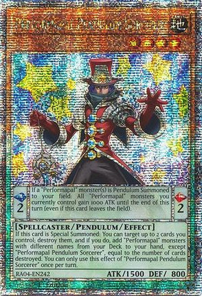 Performapal Pendulum Sorcerer  [RA04-EN242] Quarter Century Secret Rare 1st Edition