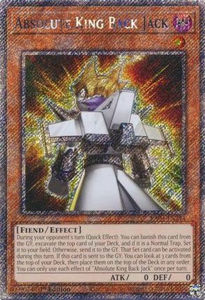 Absolute King Back Jack  [RA04-EN244] Platinum Secret Rare 1st Edition