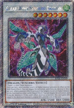 Clear Wing Synchro Dragon  [RA04-EN249] Platinum Secret Rare 1st Edition