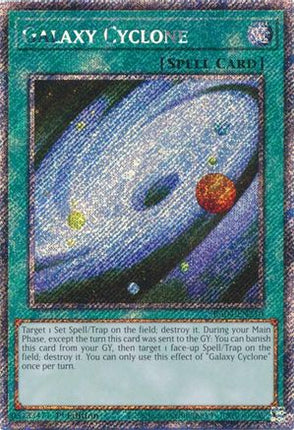 Galaxy Cyclone  [RA04-EN250] Platinum Secret Rare 1st Edition