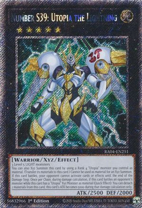 Number S39: Utopia the Lightning  [RA04-EN251] Platinum Secret Rare 1st Edition