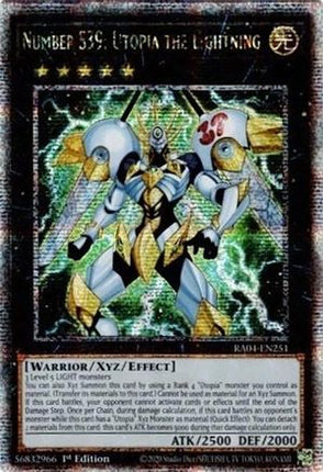 Number S39: Utopia the Lightning  [RA04-EN251] Quarter Century Secret Rare 1st Edition