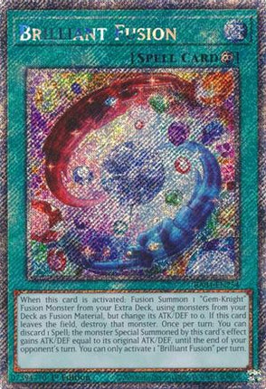 Brilliant Fusion  [RA04-EN254] Platinum Secret Rare 1st Edition
