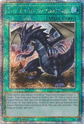 The Fang of Critias  [RA04-EN255] Quarter Century Secret Rare 1st Edition