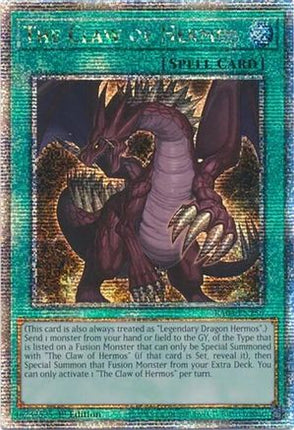 The Claw of Hermos  [RA04-EN256] Quarter Century Secret Rare 1st Edition