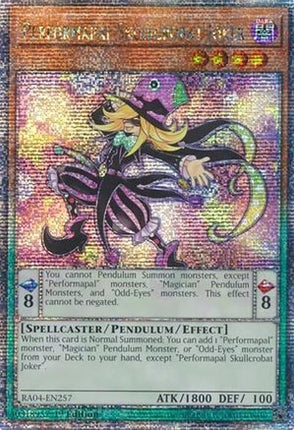 Performapal Skullcrobat Joker  [RA04-EN257] Quarter Century Secret Rare 1st Edition
