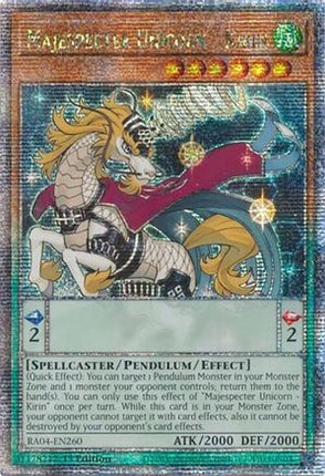 Majespecter Unicorn - Kirin  [RA04-EN260] Quarter Century Secret Rare 1st Edition