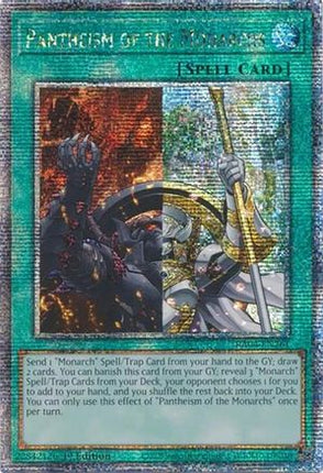 Pantheism of the Monarchs  [RA04-EN261] Quarter Century Secret Rare 1st Edition