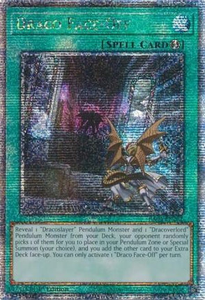 Draco Face-Off  [RA04-EN262] Quarter Century Secret Rare 1st Edition