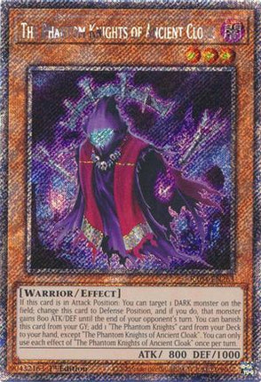 The Phantom Knights of Ancient Cloak  [RA04-EN263] Platinum Secret Rare 1st Edition