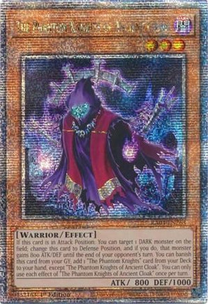The Phantom Knights of Ancient Cloak  [RA04-EN263] Quarter Century Secret Rare 1st Edition