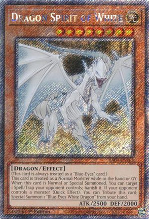 Dragon Spirit of White  [RA04-EN265] Platinum Secret Rare 1st Edition