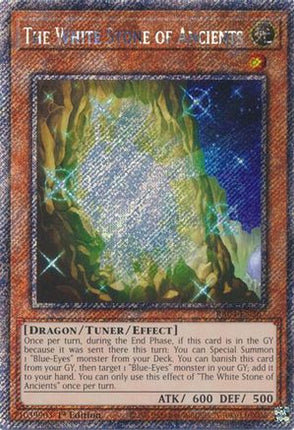 The White Stone of Ancients  [RA04-EN267] Platinum Secret Rare 1st Edition