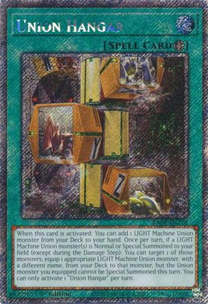 Union Hangar  [RA04-EN270] Platinum Secret Rare 1st Edition