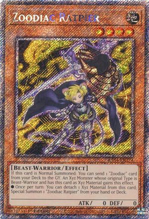 Zoodiac Ratpier  [RA04-EN274] Platinum Secret Rare 1st Edition