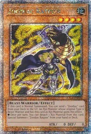 Zoodiac Ratpier  [RA04-EN274] Quarter Century Secret Rare 1st Edition