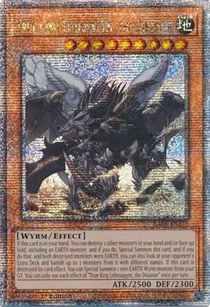 True King Lithosagym, the Disaster  [RA04-EN275] Quarter Century Secret Rare 1st Edition