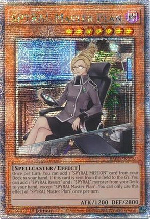 SPYRAL Master Plan  [RA04-EN276] Quarter Century Secret Rare 1st Edition