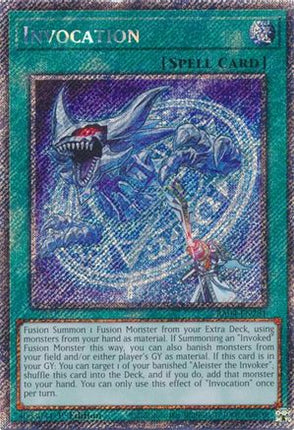 Invocation  [RA04-EN281] Platinum Secret Rare 1st Edition