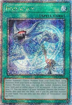 Invocation  [RA04-EN281] Quarter Century Secret Rare 1st Edition