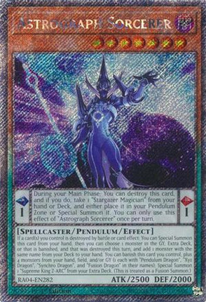 Astrograph Sorcerer  [RA04-EN282] Platinum Secret Rare 1st Edition
