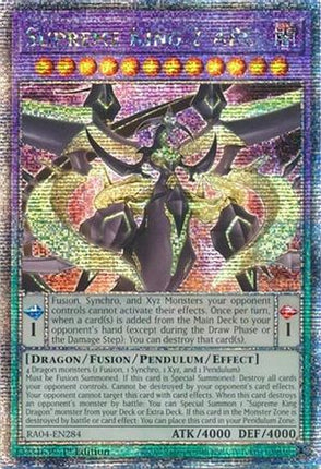 Supreme King Z-ARC  [RA04-EN284] Quarter Century Secret Rare 1st Edition