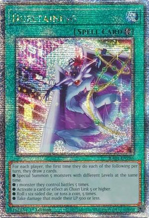 Dueltaining  [RA04-EN286] Quarter Century Secret Rare 1st Edition