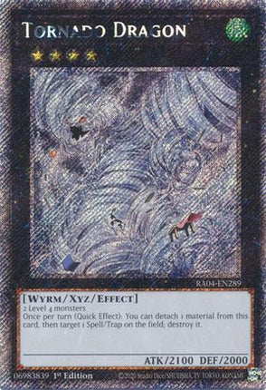 Tornado Dragon  [RA04-EN289] Platinum Secret Rare 1st Edition